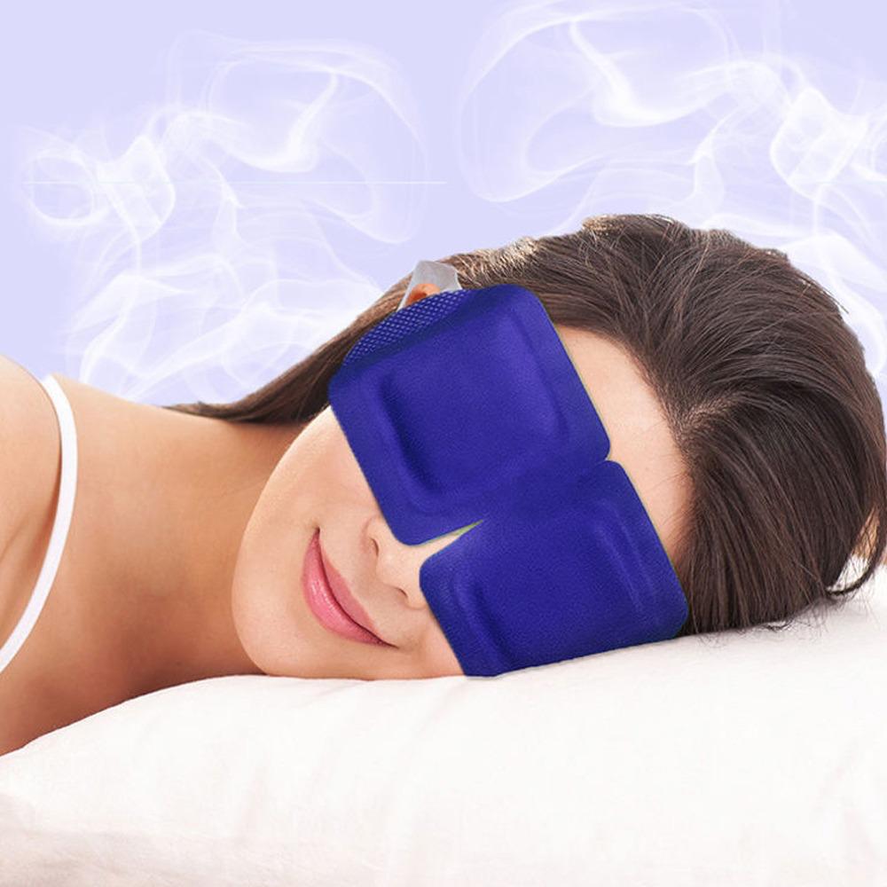 Steam Eye Mask worn while resting with eyes closed